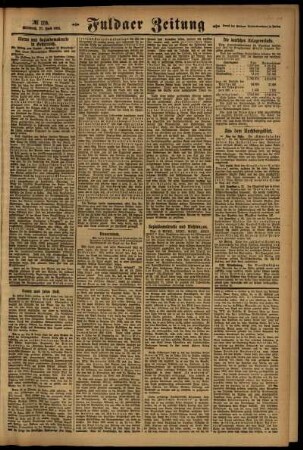 Zweite Ausgabe vom Mittwoch, den 27. Juli 1921.