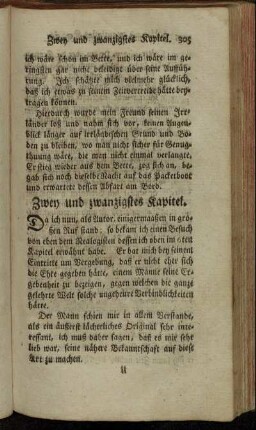 Zwey und zwanzigstes Kapitel.