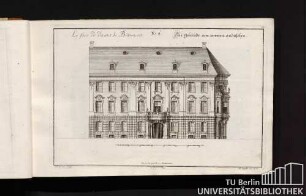 No. 4. La face de devant le Bâtiment. Das gebäude von vornen anzusehen.