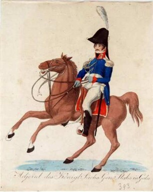 Adjutant des königlich-sächsischen Generalstabes in Gala