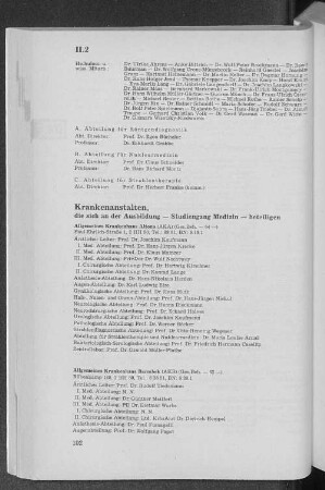 Krankenanstalten