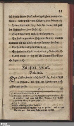 Fünfter Grad. Balahate