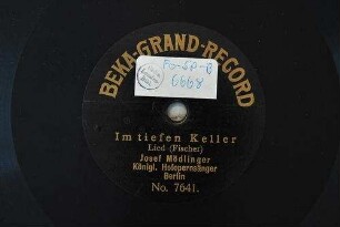 Im tiefen Keller : Lied / (Fischer)
