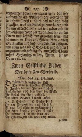 Zwey Geistliche Lieder