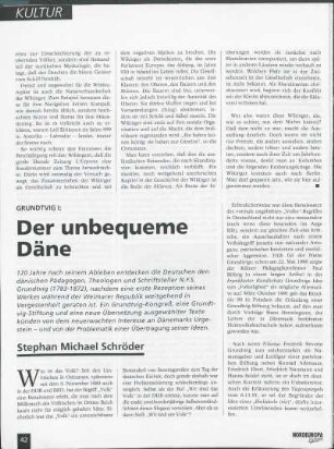Grundtvig I: Der unbequeme Däne