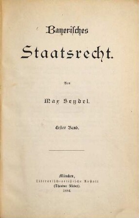 Bayerisches Staatsrecht, 1