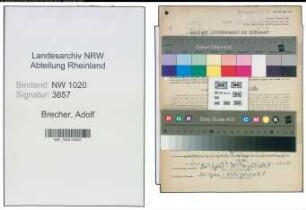 Entnazifizierung Adolf Brecher , geb. 08.12.1907 (Dreher)