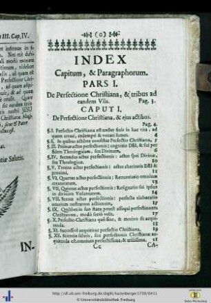 Index Capitum et Paragraphorum