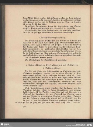 e) Außenreklamen an Einfriedungen und Geländern