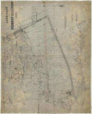 Lageplan Südwestkirchhof auf Topografischer Karte