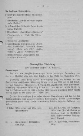Geologische Abteilung