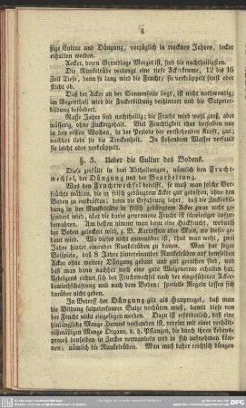 §. 3. Ueber die Cultur des Bodens