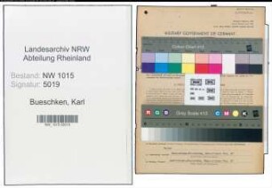 Entnazifizierung Karl Bueschken , geb. 07.07.1892 (Metzgerei)