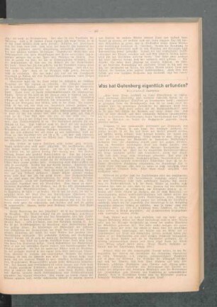 Was hat Gutenberg eigentlich erfunden?