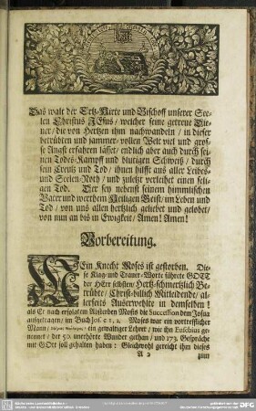 Leichenpredigt : Christliche Leichen-Predigt. Vorbereitung, Text, Eingang, Abhandlung, Gebrauch