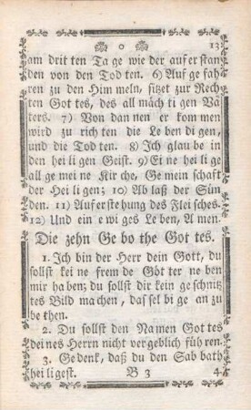 Die zehn Gebothe Gottes.