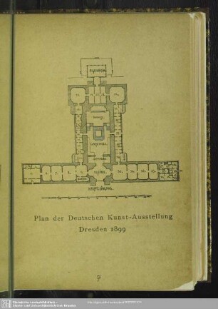 Plan der Deutschen Kunst-Ausstellung Dresden 1899