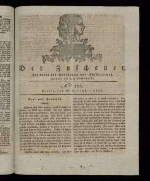 No. 135 - 9. November 1822