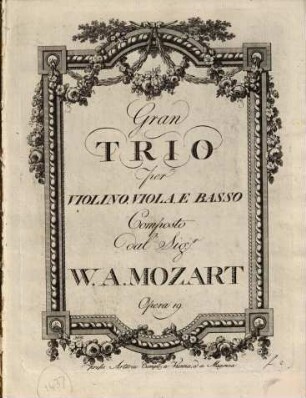 Gran trio per violino, viola e basso : opera 19