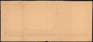 Rathaus, Düsseldorf: Rheinfront 1:200