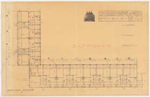 Siedlung Attilahöhe, Berlin-Tempelhof: Arnulfstraße 77-82: Grundriss Obergeschoss 1;100