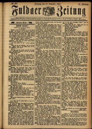 Dritte Ausgabe vom Sonntag, den 17. Dezember 1893.