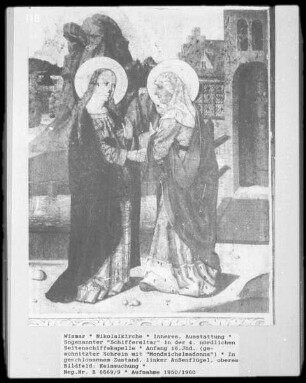 Schifferaltar (geschnitzter Schrein mit Mondsichelmadonna)