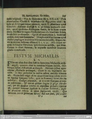 Festum Michaelis