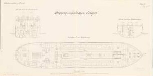 Hopperpumpenbagger »Seegatt«: Grundriss, Schnitte 1:100