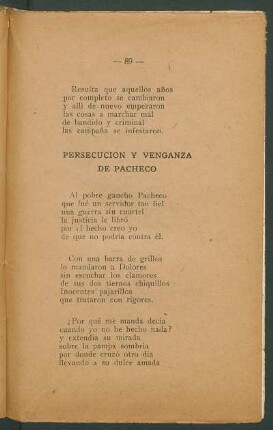 Persecución y venganza de Pacheco