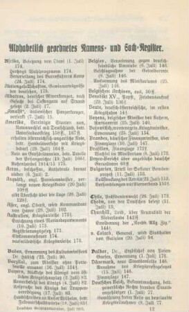 Alphabetisch geordnetes Namens- und Sachregister