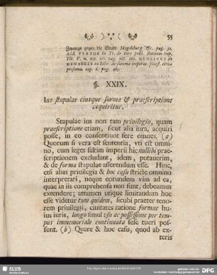§. XXIX. Ius stapulae eiusque forma & praescritione hequiritur