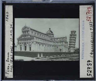 Pisa, Dom,Pisa, Piazza dei Miracoli (Domplatz) : Ansicht von Piazza dei Miracoli aus