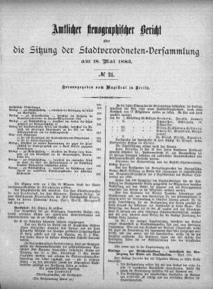 Nr. 21, 18. Mai 1883