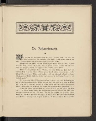Die Johannisnacht.