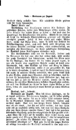 Vertrauen zur Jugend