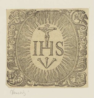 Vignette mit Christusmonogramm