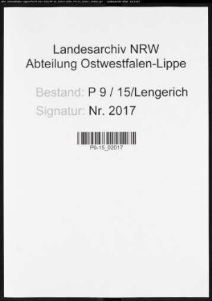 Sterberegister Standesamt Lengerich