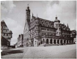 Rathaus, Rothenburg/Tauber: Ansicht vom Platz