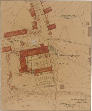 Gsaenger, Gustav; Reutte / Tirol (Österreich); Schule - Vorprojekt (Lageplan)