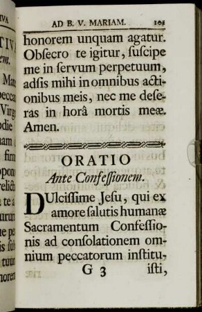 Oratio ante Confessionem.