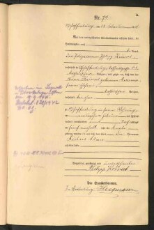 Standesamtsbuch der Stadt Aschaffenburg: Geburten 365/1900 - 184/1901