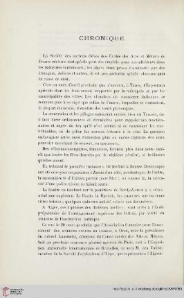 Chronique
