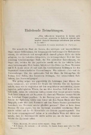 Der Tastapparat der Hand der menschlichen Rassen und der Affen in seiner Entwickelung und Gliederung