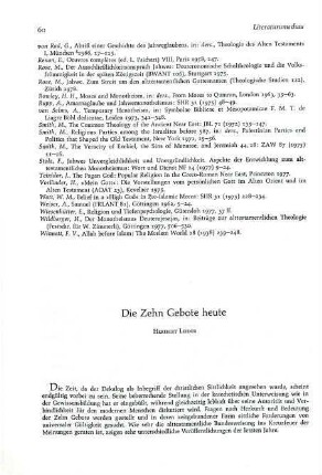 60-64 Die Zehn Gebote heute