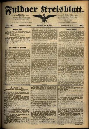 Ausgabe vom Mittwoch, den 09. Mai 1906.