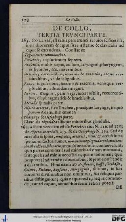 De Collo, Tertia Trunci Parte.