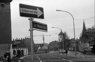 Freiburg: Trasse auf der Brücke