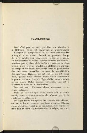 Avant-Propos