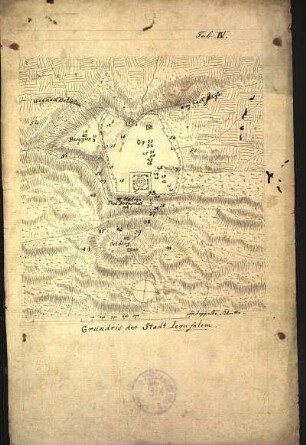 4. Stadtplan von Jerusalem